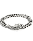 Serpent’s Path Bali Sterling Silver Textured Link Bracelet