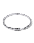 Sterling Silver Wrapped Cable Bali Bangle