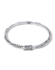 Sterling Silver Wrapped Cable Bali Bangle