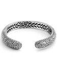 Blossom of Bali Sterling Silver Floral Filigree Bangle