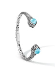 Mystery of the Sea Sterling Bali Larimar Bangle