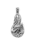 Spirit of the Dragon: Artisan Silver Pendant from Bali
