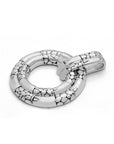 Circle of Serenity: Artisan Sterling Silver Pendant from Bali