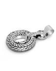 Sterling Silver Tulang Motif Bali Rounded Pendant