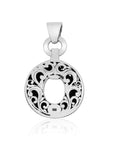 Sterling Silver Tulang Motif Bali Rounded Pendant
