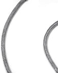 Blossom Layers: Handcrafted Sterling Silver Bali Statement Necklace