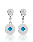 Artisinal Bali Sterling Silver Turquoise Earrings