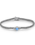 Balinese Artisan Blue Opal Sterling Silver Bracelet