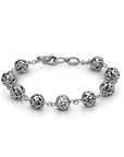 Luminous Embrace: Balinese Artisan 925 Sterling Silver Bracelet
