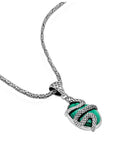 Balinese Artisan 925 Sterling Silver Serpent Pendant