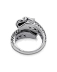 Balinese Artisan 925 Sterling Silver Dual Dragon Ring