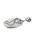 Bali Artisan Dragon Sterling Silver Pendant with Mother of Pearl