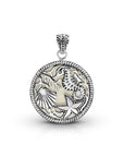 Bali Artisan Sterling Silver Sea Life Pendant with Mother of Pearl