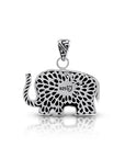 Bali Artisanal Sterling Silver Elephant Pendant