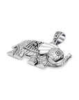 Bali Artisanal Sterling Silver Elephant Pendant