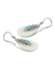 Bali Artisanal 925 Sterling Silver Mother of Pearl Shell Earrings