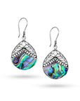 Balinese Artisan 925 Sterling Silver Dangling Earring with Abalone