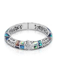 Balinese Sterling Silver Bangle with Abalone