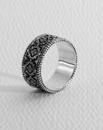 Cross Pattern Band Ring