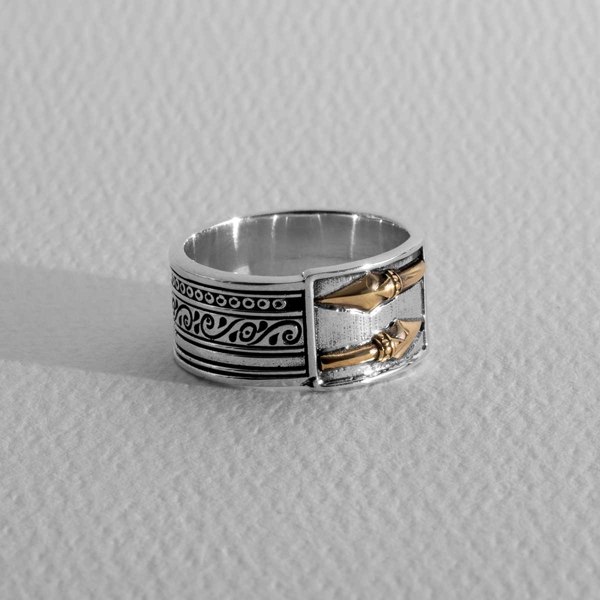 Brass Arrows Sterling Silver Ring – Dalia's Silver Lining