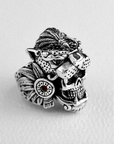 Sterling Silver Aztec Warior Ring