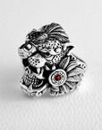 Sterling Silver Aztec Warior Ring