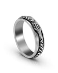 Balinese Sterling Silver Snake Spinner Ring
