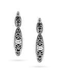 Elegant Bali Sterling Silver Drop Down Earrings