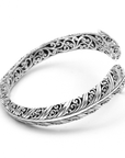 Majestic Feather Sterling Silver Bangle