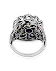 Balinese Artisan Rainbow Multistone Sterling Silver Ring