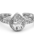 Majestic March – Balinese Artisan Elephant Bangle in Sterling Silver