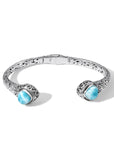 Mystery of the Sea Sterling Bali Larimar Bangle