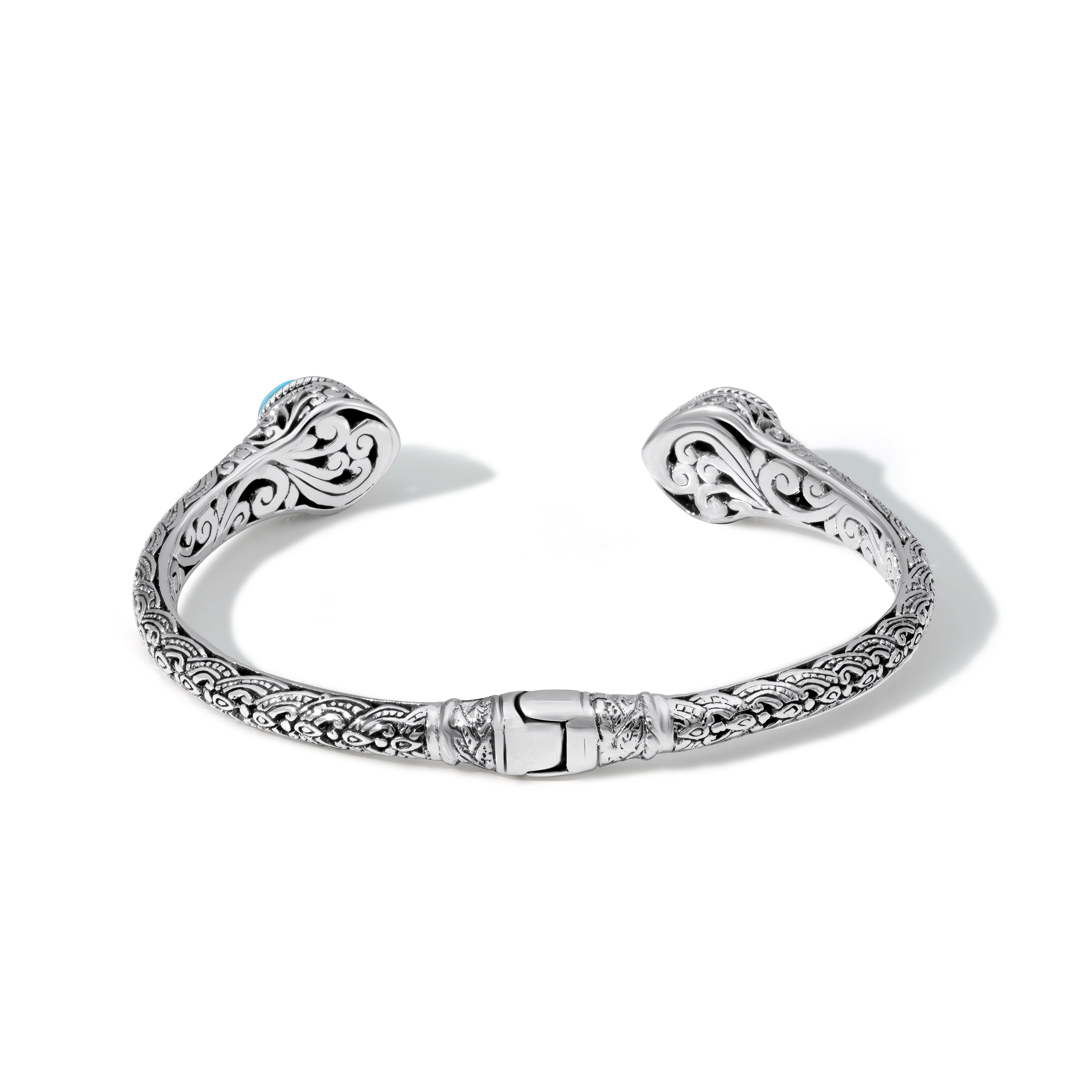 Mystery of the Sea Sterling Bali Larimar Bangle