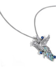 Wings of Rebirth: Majestic Phoenix in Sterling Silve