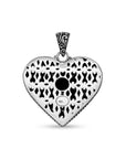 Heart of the Sea Sterling Silver Bali Larimar Pendant