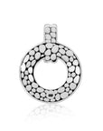 Circle of Serenity: Artisan Sterling Silver Pendant from Bali