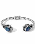 Boulder Opal Sterling Silver Bali Bracelet