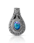 Mesmerizing Boulder Opal Sterling Silver Pendant