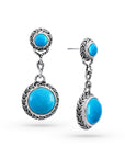 Artisinal Bali Sterling Silver Turquoise Earrings