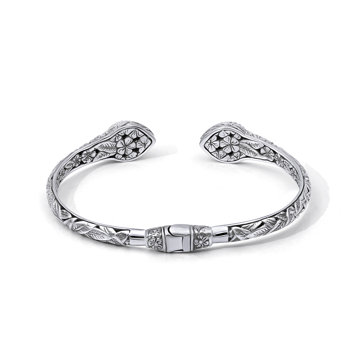 Majestic Boulder Opal Sterling Silver Bali Bangle