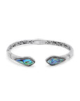 Sterling Silver Bali Abalone Bangle