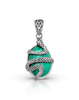 Balinese Artisan 925 Sterling Silver Serpent Pendant