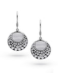 Balinese Artisan Sterling Silver Round Earrings