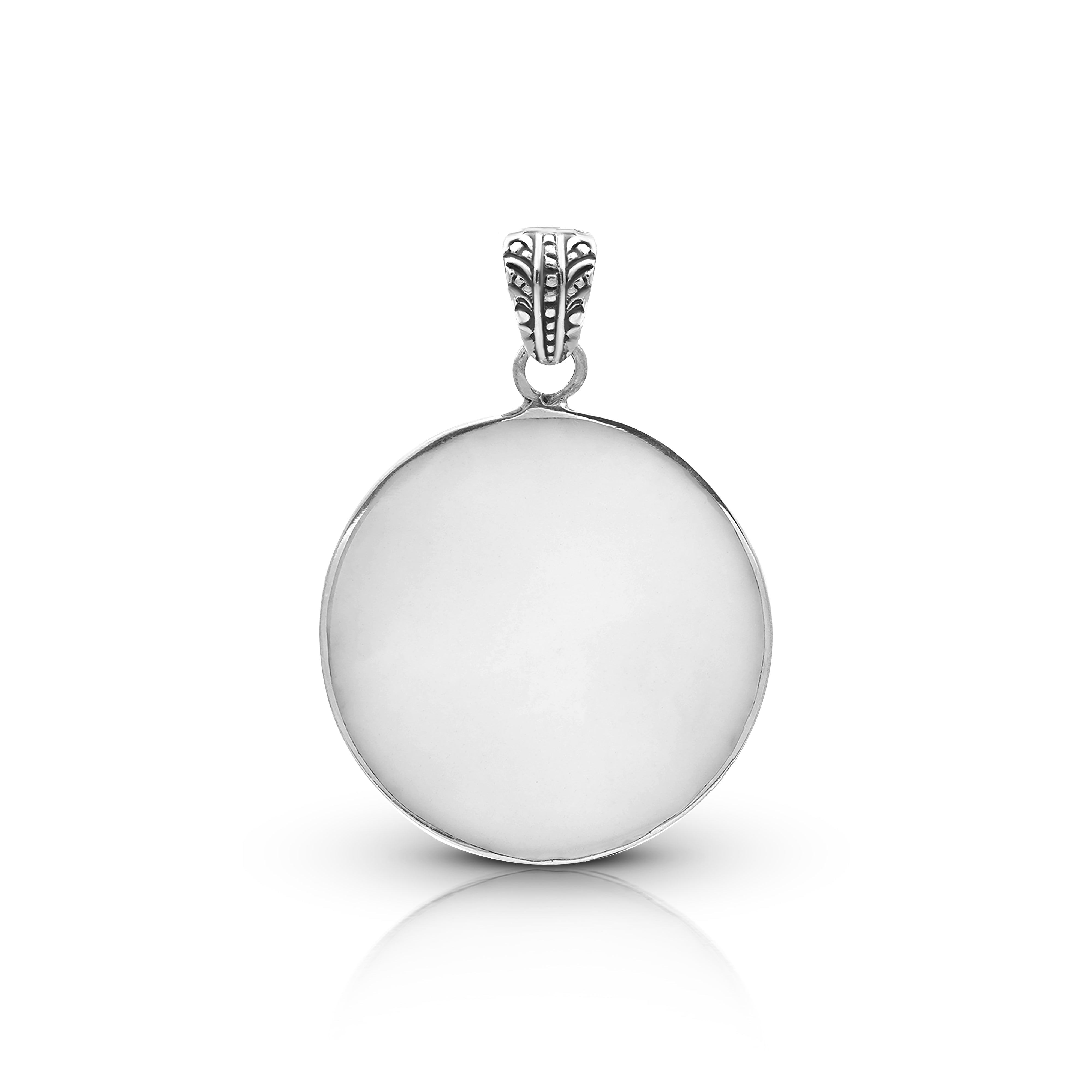 Bali Artisan Sterling Silver Sea Life Pendant with Mother of Pearl