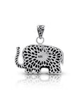 Bali Artisanal Sterling Silver Elephant Pendant