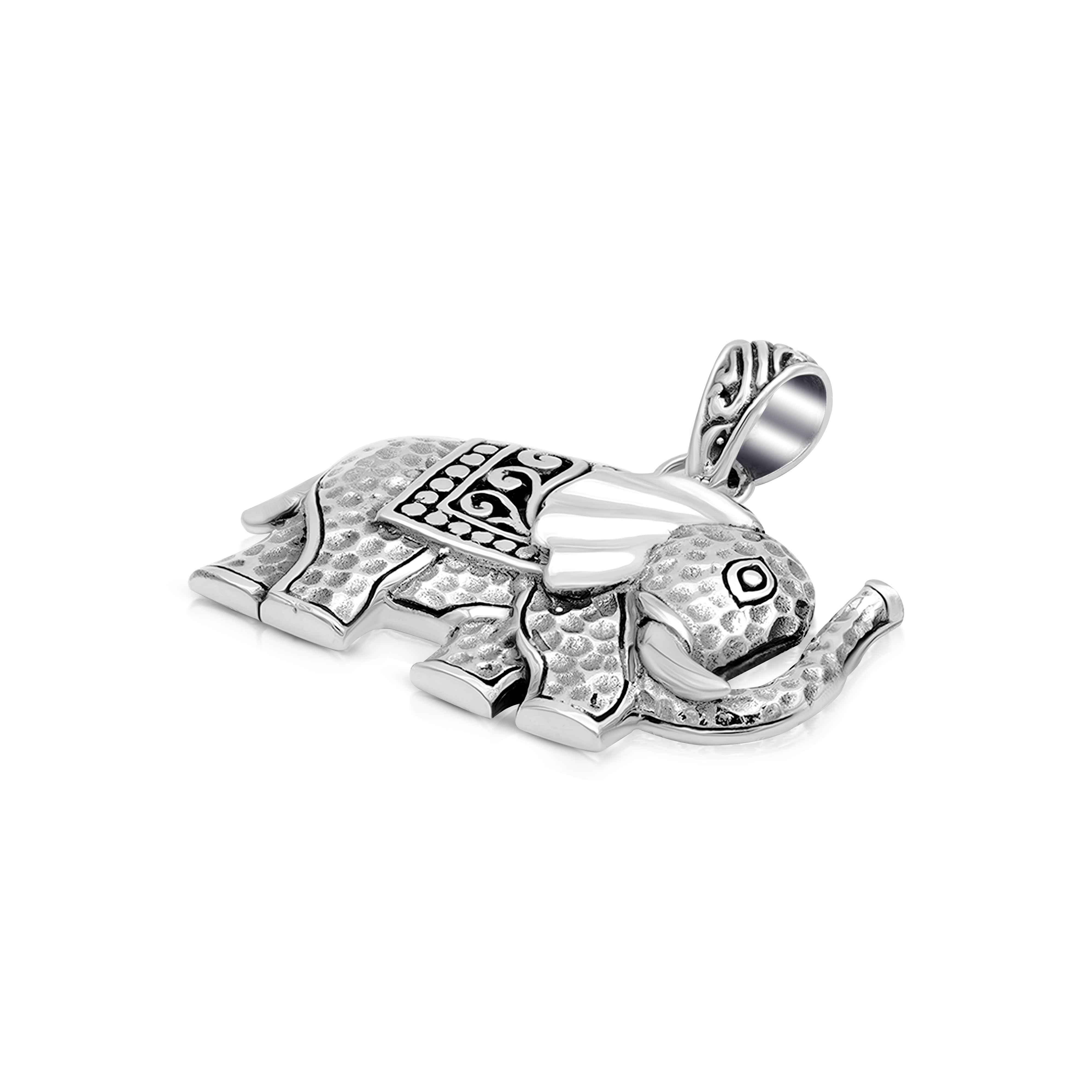 Bali Artisanal Sterling Silver Elephant Pendant