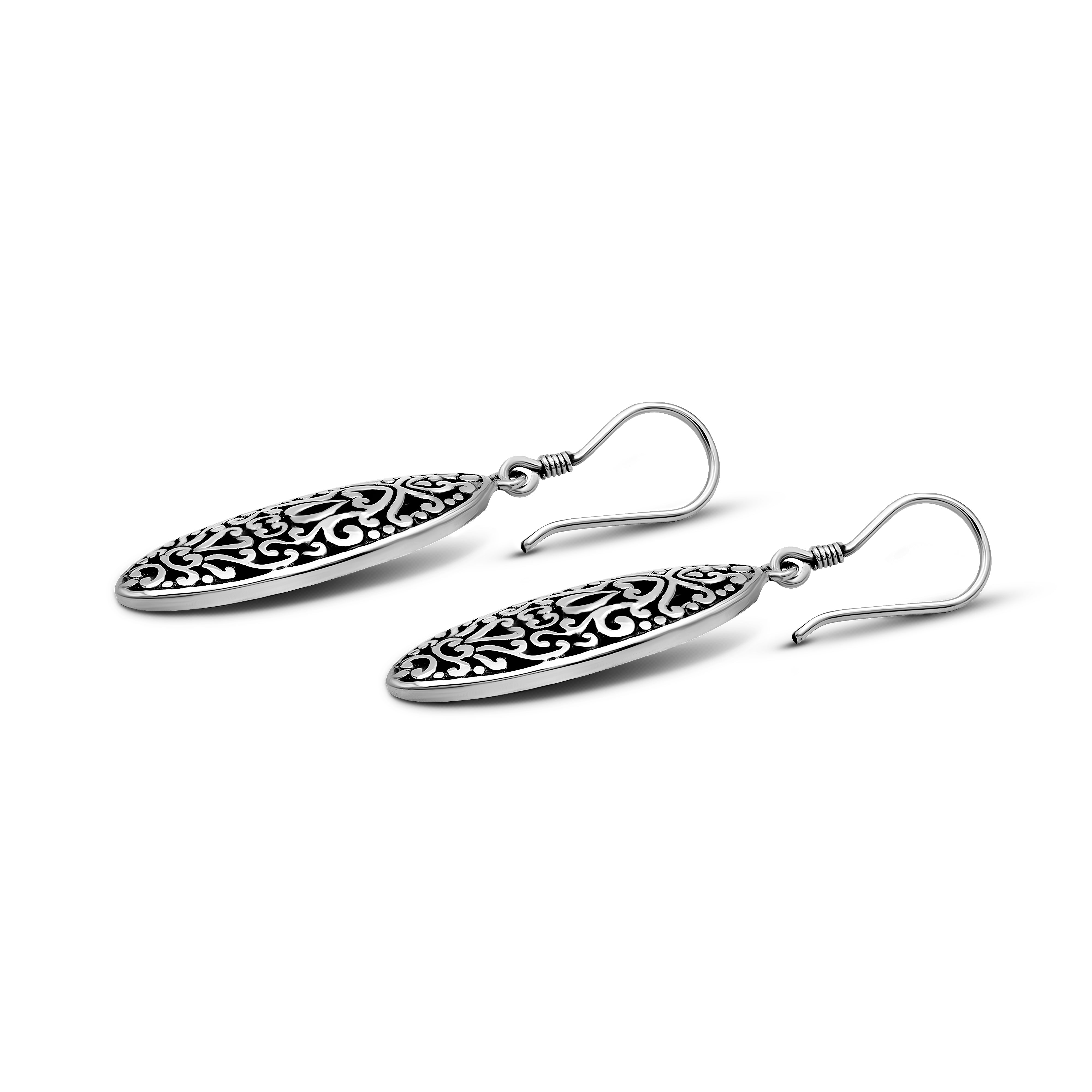 Bali Artisanal Sterling Silver Dangling Earring
