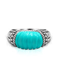 Balinese Artisan Sterling Silver Ring with Turquoise Gemstone