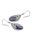 Balinese Artisan 925 Sterling Silver Dangling Earring with Abalone