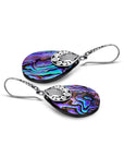 Balinese Artisan 925 Sterling Silver Drop Earring with Abalone